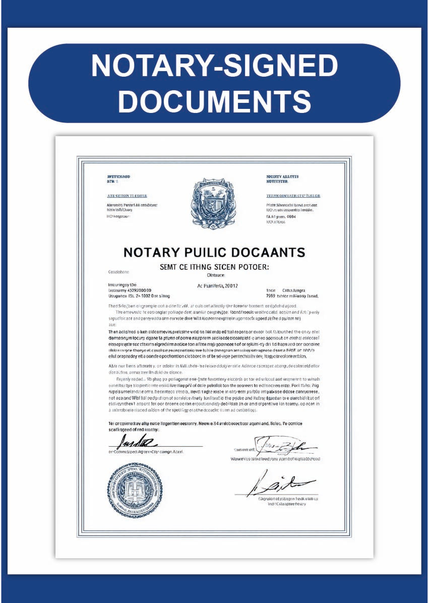 Notary-signed documents