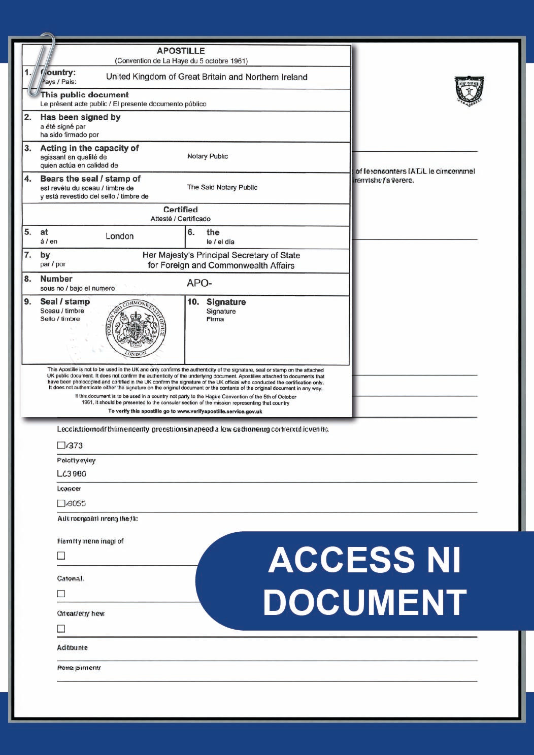 Access Ni Reference Form.pdf Access NI Document Apostille Service | Fast UK Legalisation