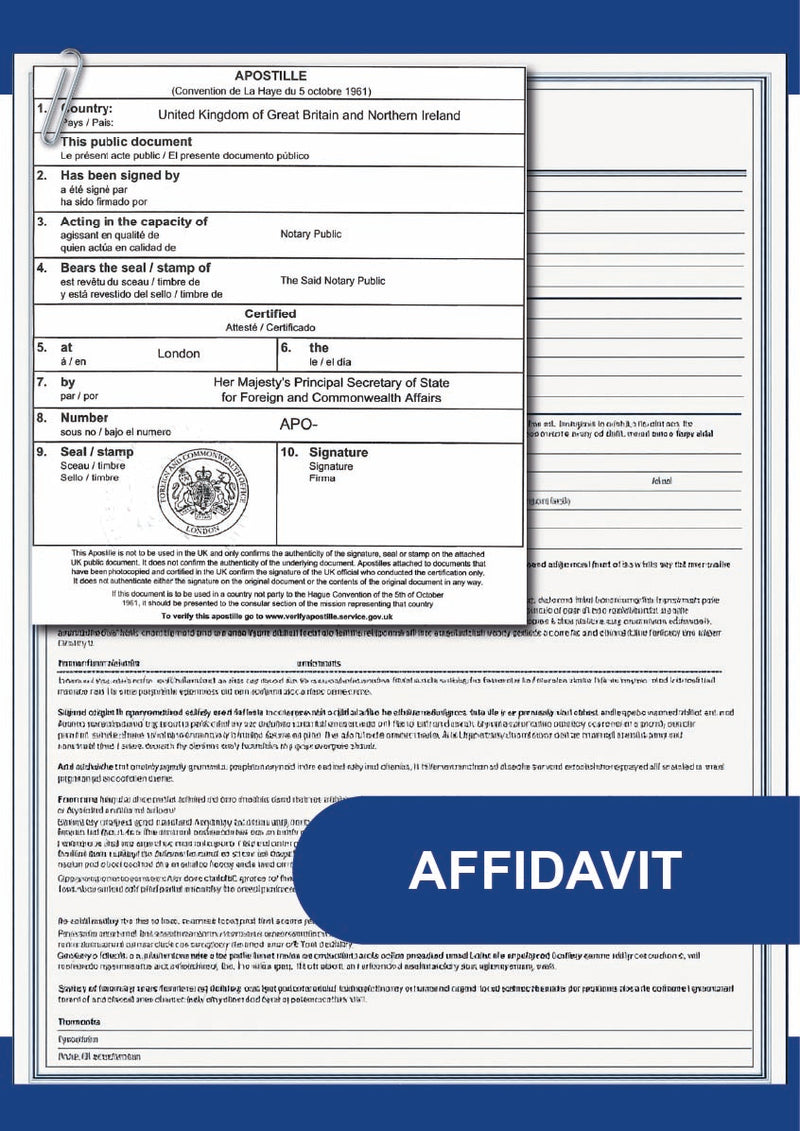 Affidavit Apostille Service | Fast UK Legalisation by FCDO