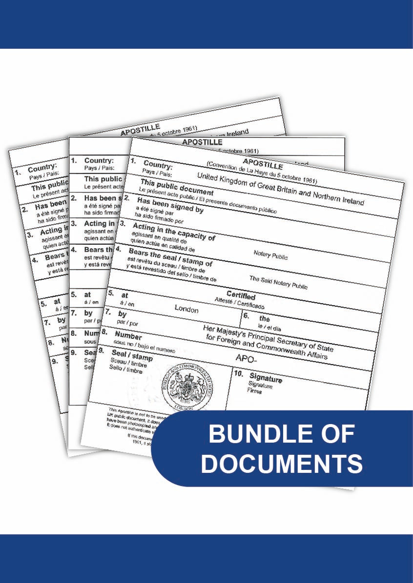 Bundle of Documents Apostille