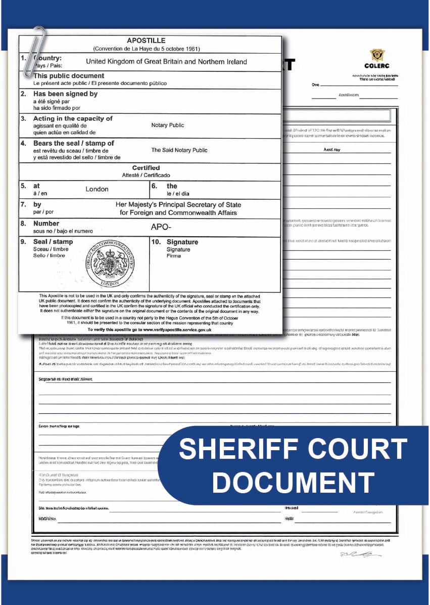 Sheriff Court document