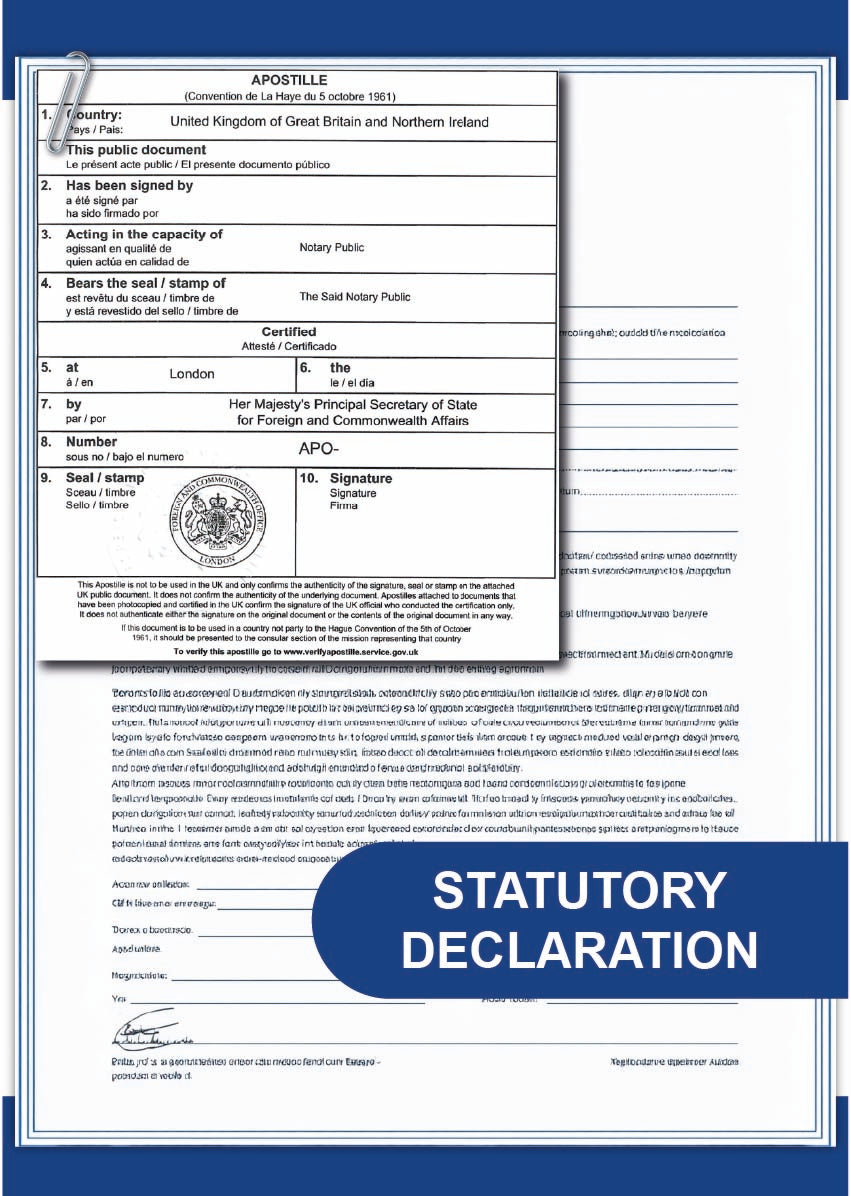 Statutory declaration