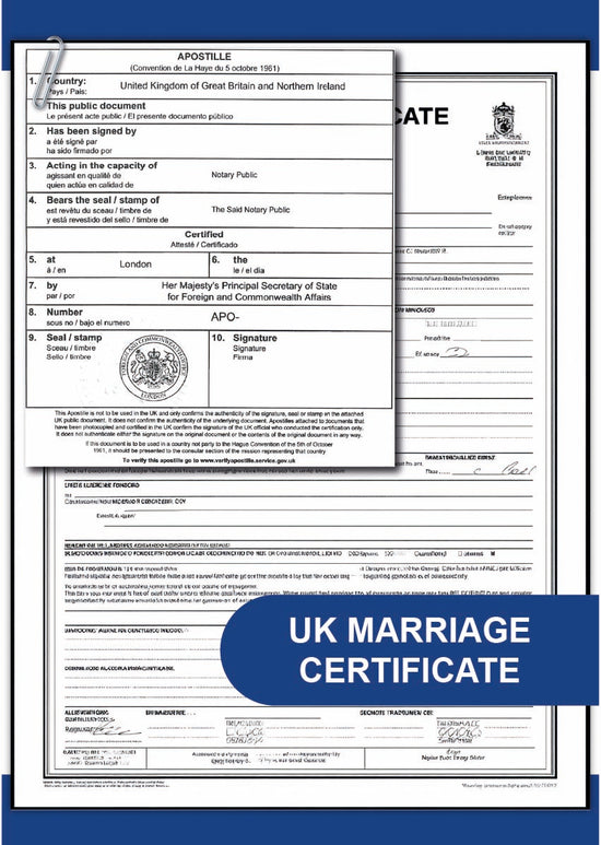 Marriage Certificate UK Apostille | Fast Legalisation Service